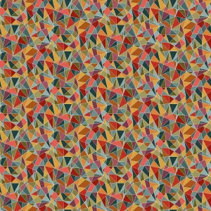 100% Cotton Revival Mosaic Warm By Makower