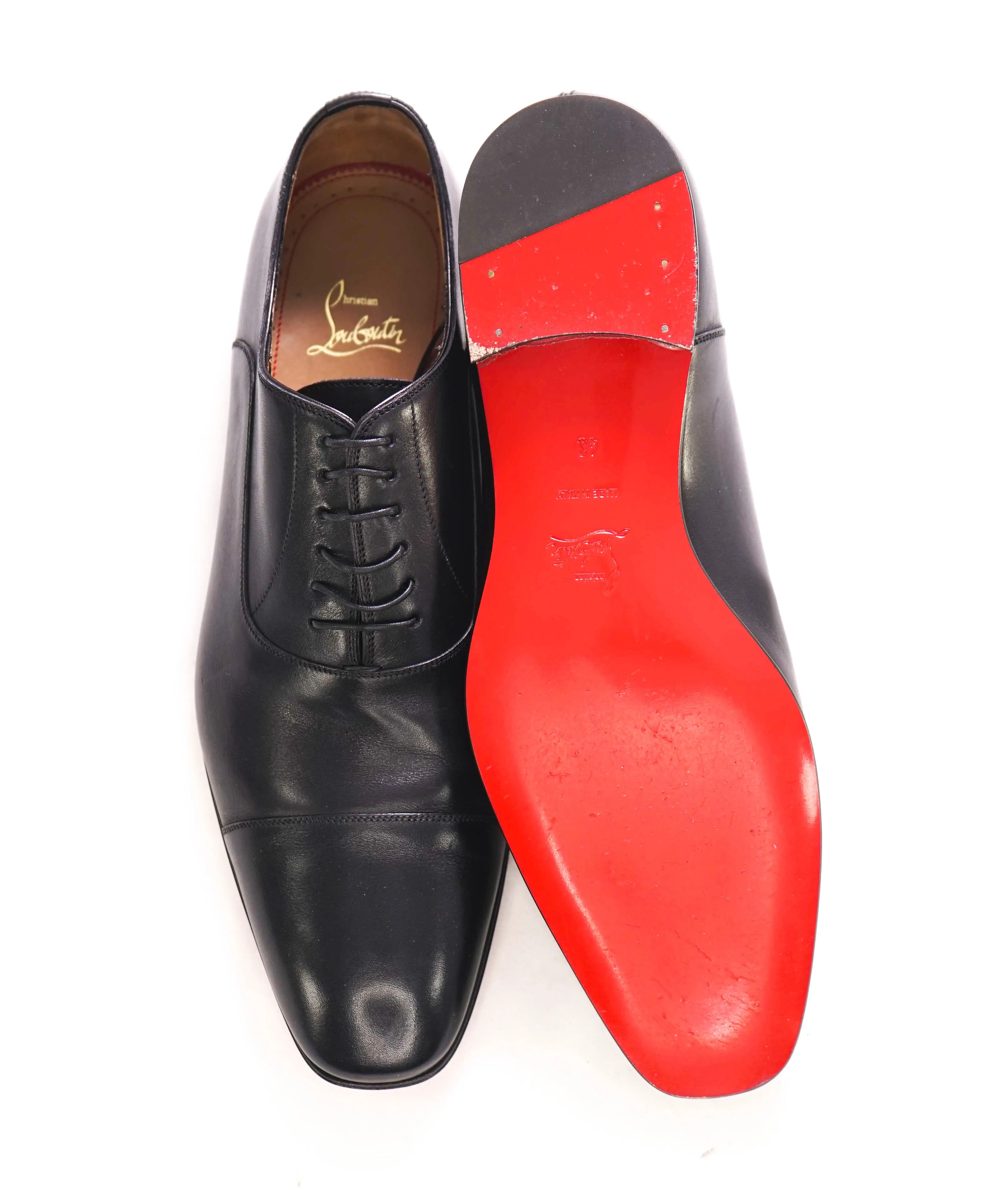 $1,050 CHRISTIAN LOUBOUTIN - *GREGGO* Black Oxfords - 10 US (43)