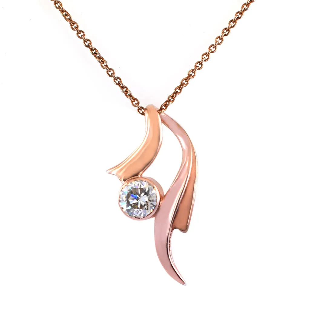 1.25 Ct AAA Certified Stylish Off-White Diamond Solitaire Pendant
