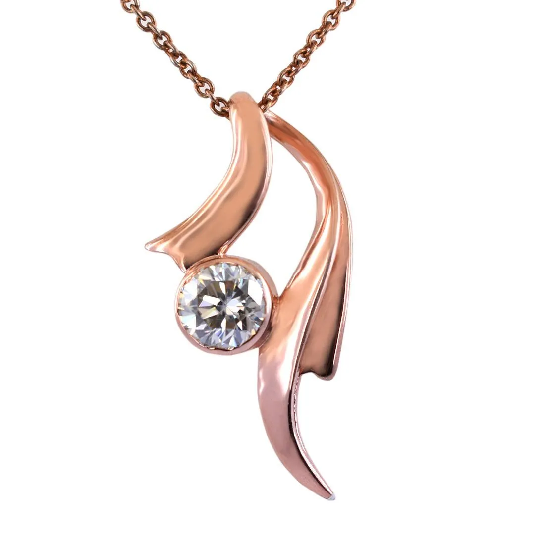 1.25 Ct AAA Certified Stylish Off-White Diamond Solitaire Pendant