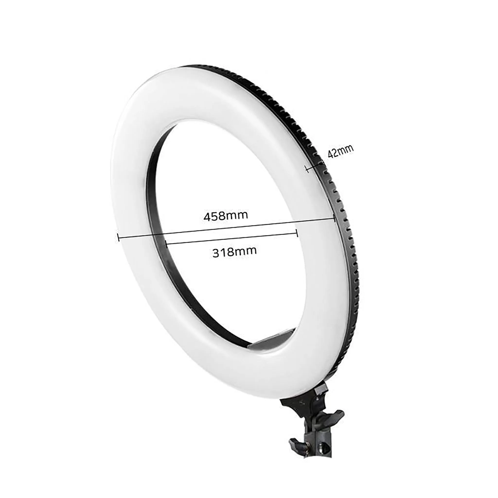 18" Professional Ring Light with Phone & Camera Holder