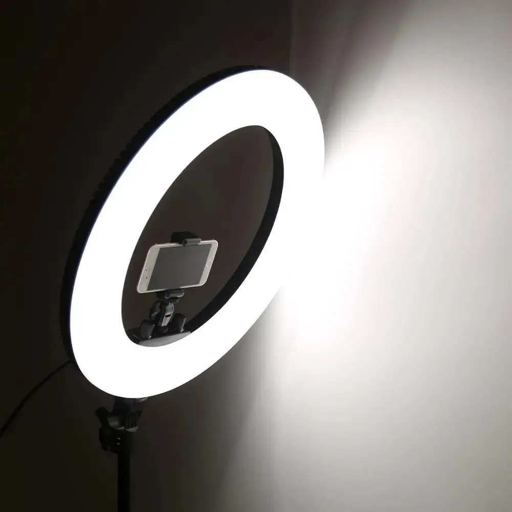18" Professional Ring Light with Phone & Camera Holder