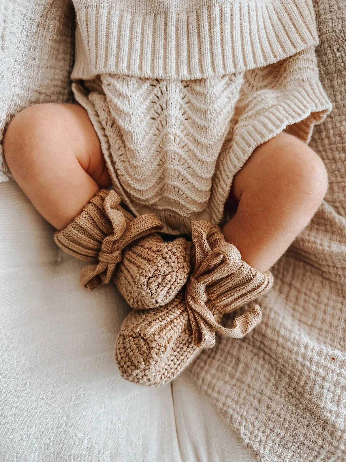 3LC Textured Knit Booties | Coco