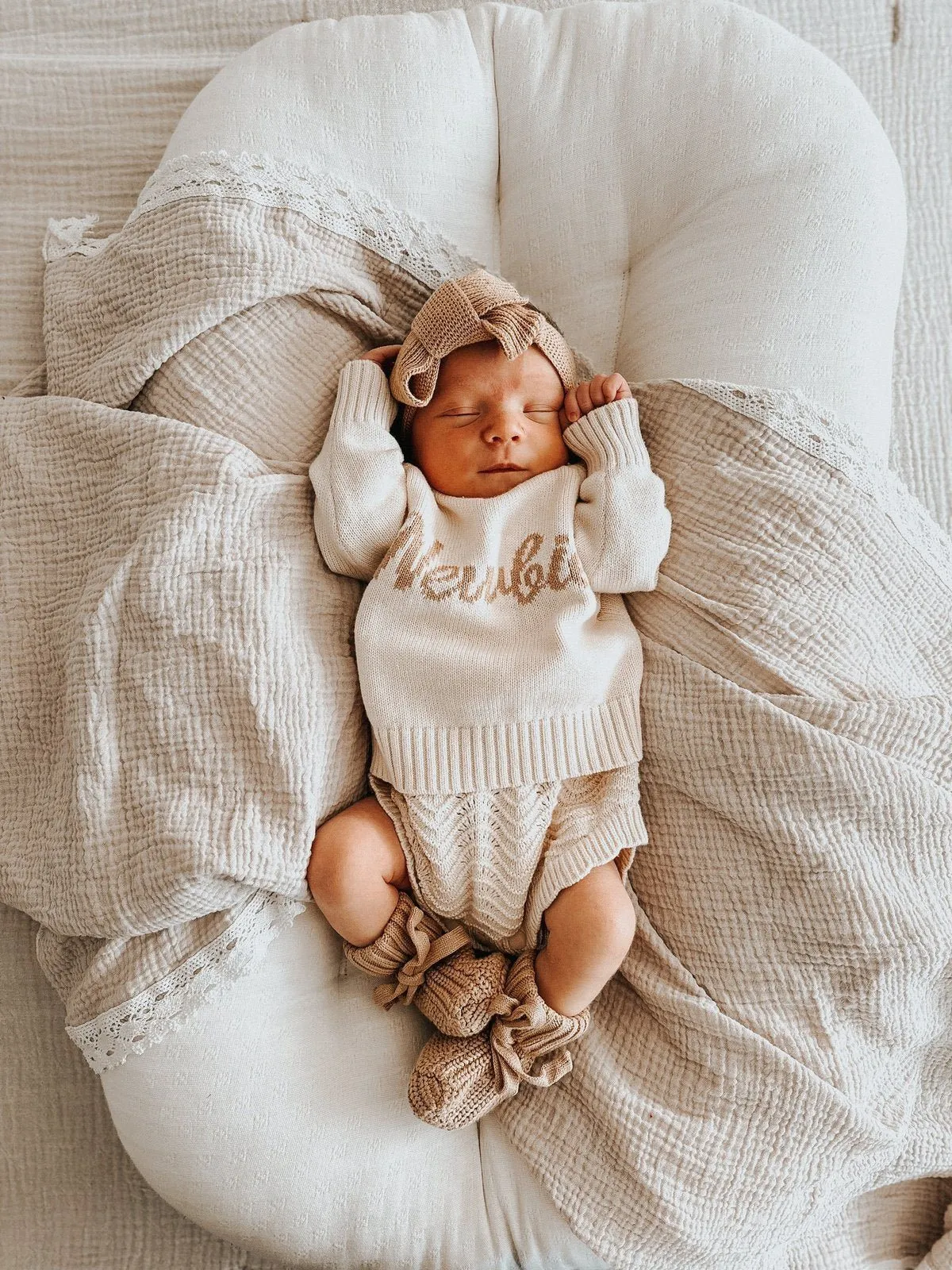 3LC Textured Knit Booties | Coco