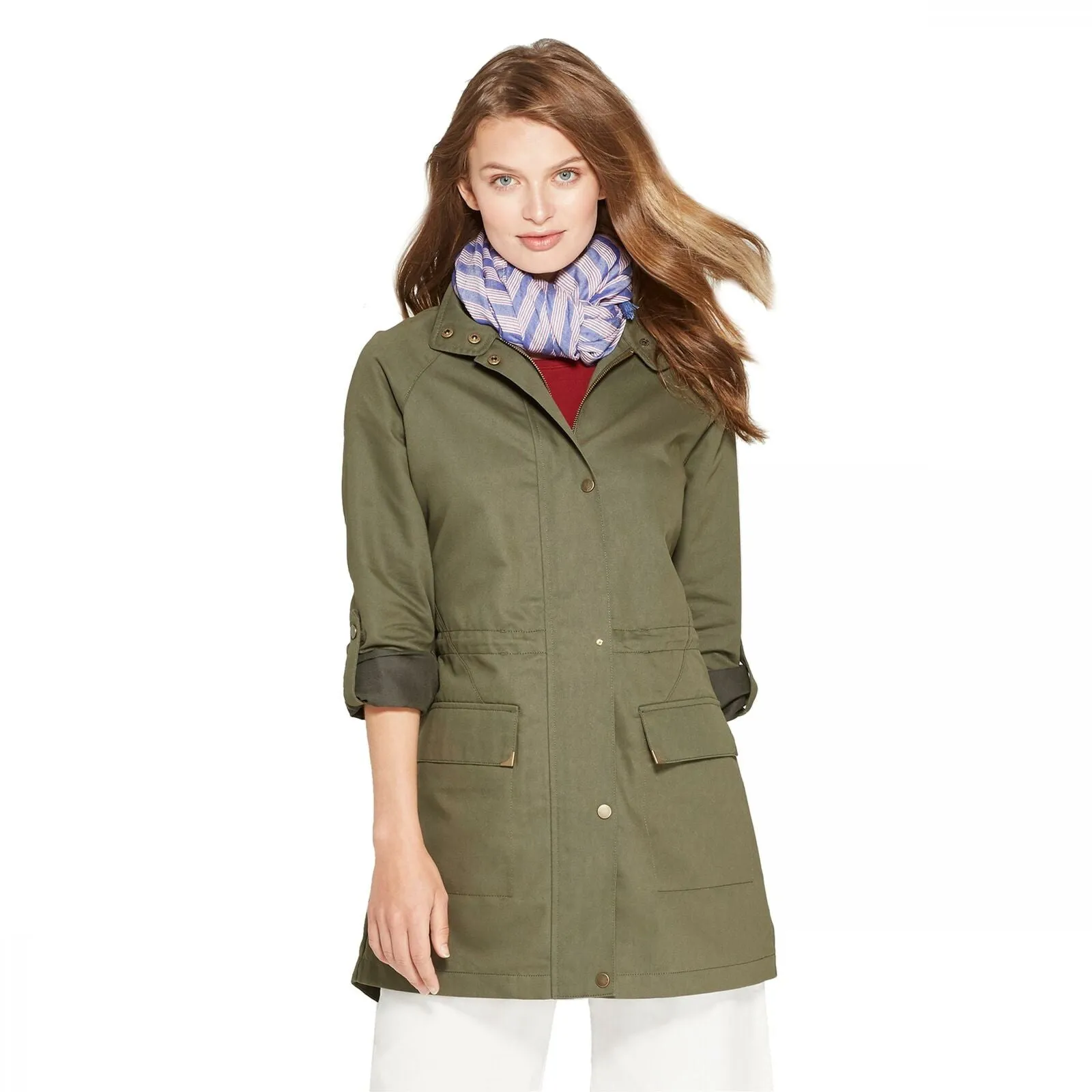 A New Day Women's Convertible Twill Anorak Jacket