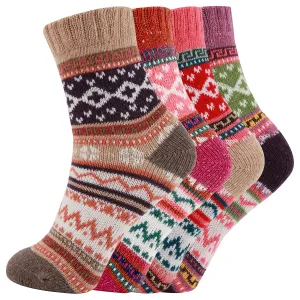 AAS Fun Colorful Wool Warm Knitting Socks Christmas