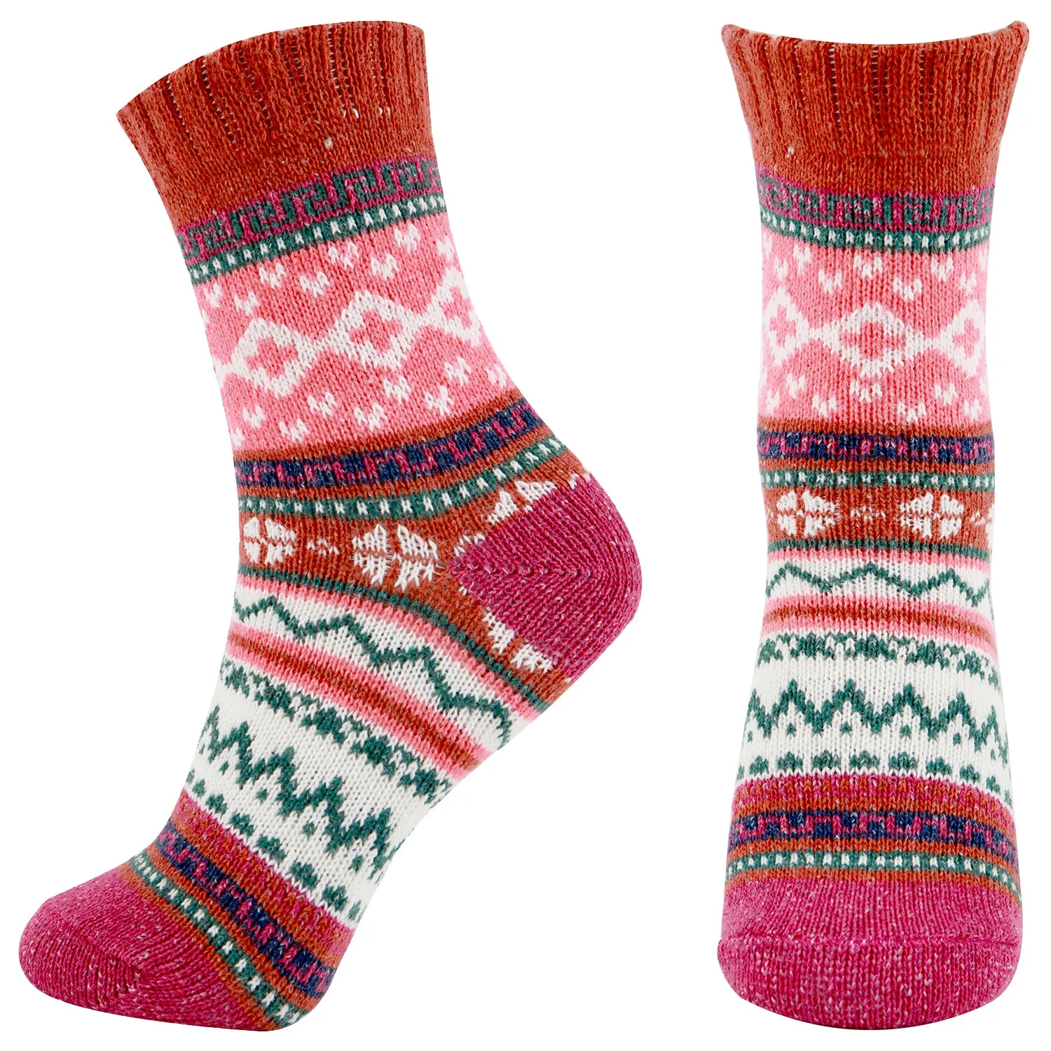 AAS Fun Colorful Wool Warm Knitting Socks Christmas