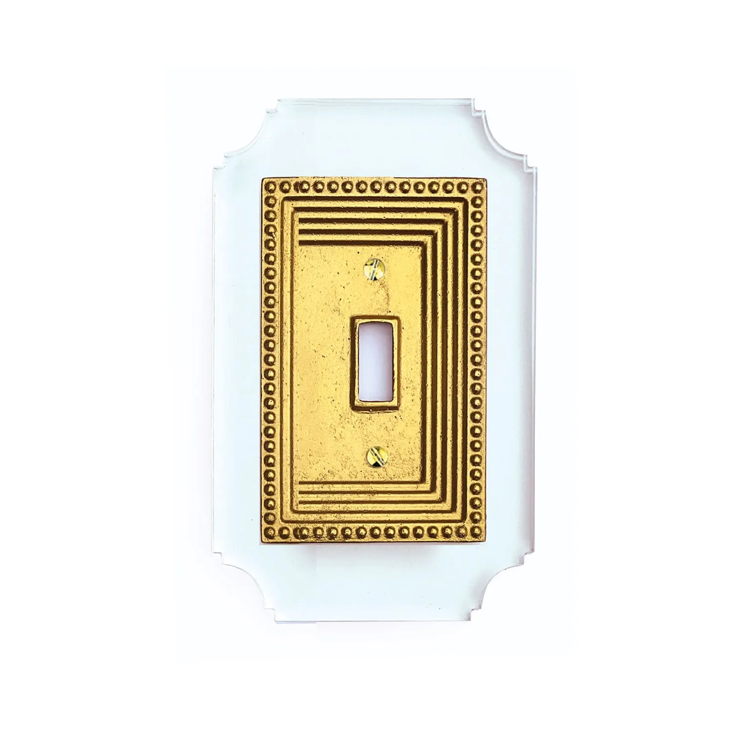 Acrylic   Brass | Georgian Style, Clear