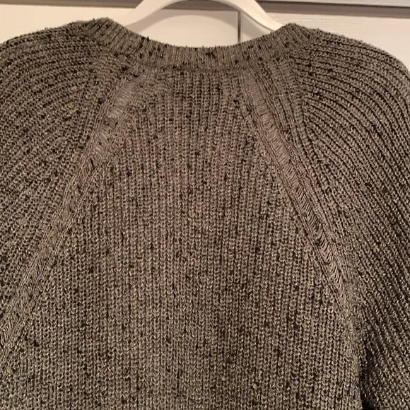 American Eagle, tweed cardigan with adorable side detail, size large, EUC