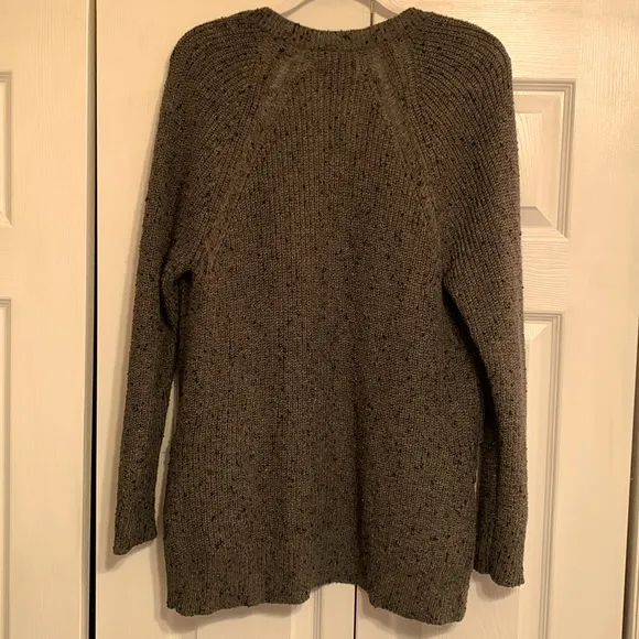 American Eagle, tweed cardigan with adorable side detail, size large, EUC