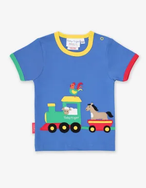 Animal Train Applique SS T-Shirt