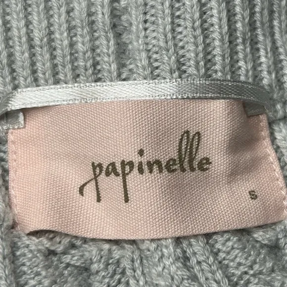 Anthropologie Papinelle Cozy Cable Cotton Cashmere Wool Shorts Premium Luxury