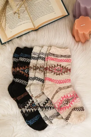 Aztec Cozy Socks