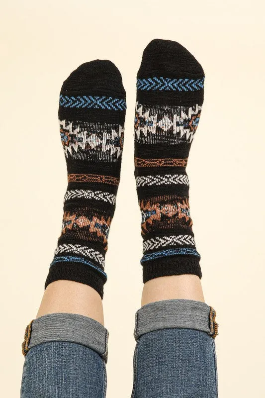 Aztec Cozy Socks