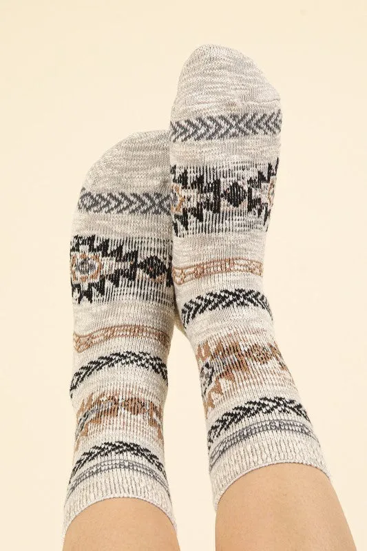 Aztec Cozy Socks