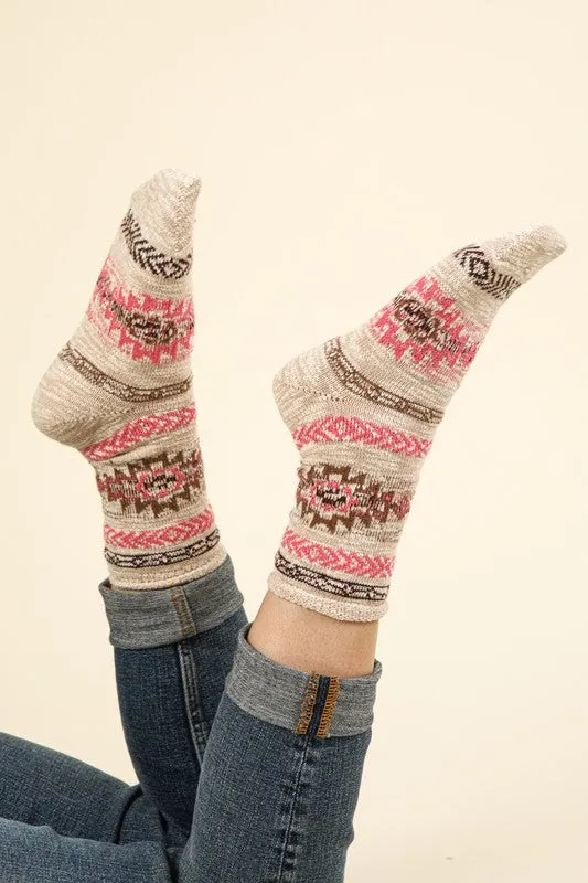 Aztec Cozy Socks
