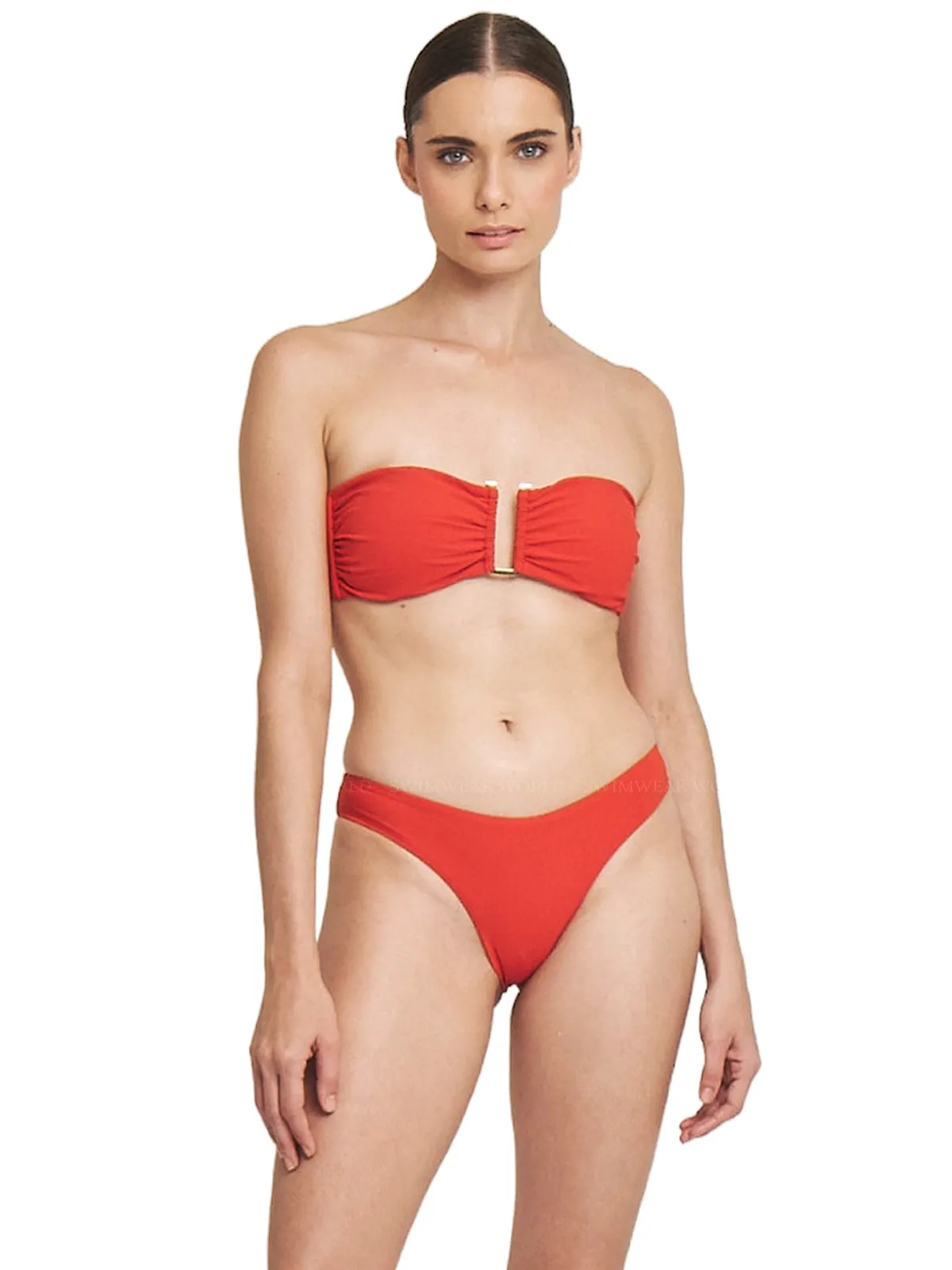 Bandeau Ocre 75-High Rise Ocre 20 Bikini