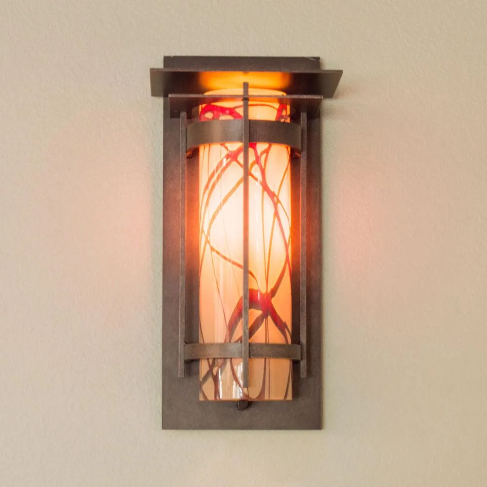 Banded Outdoor Sconce with Top Plate Large