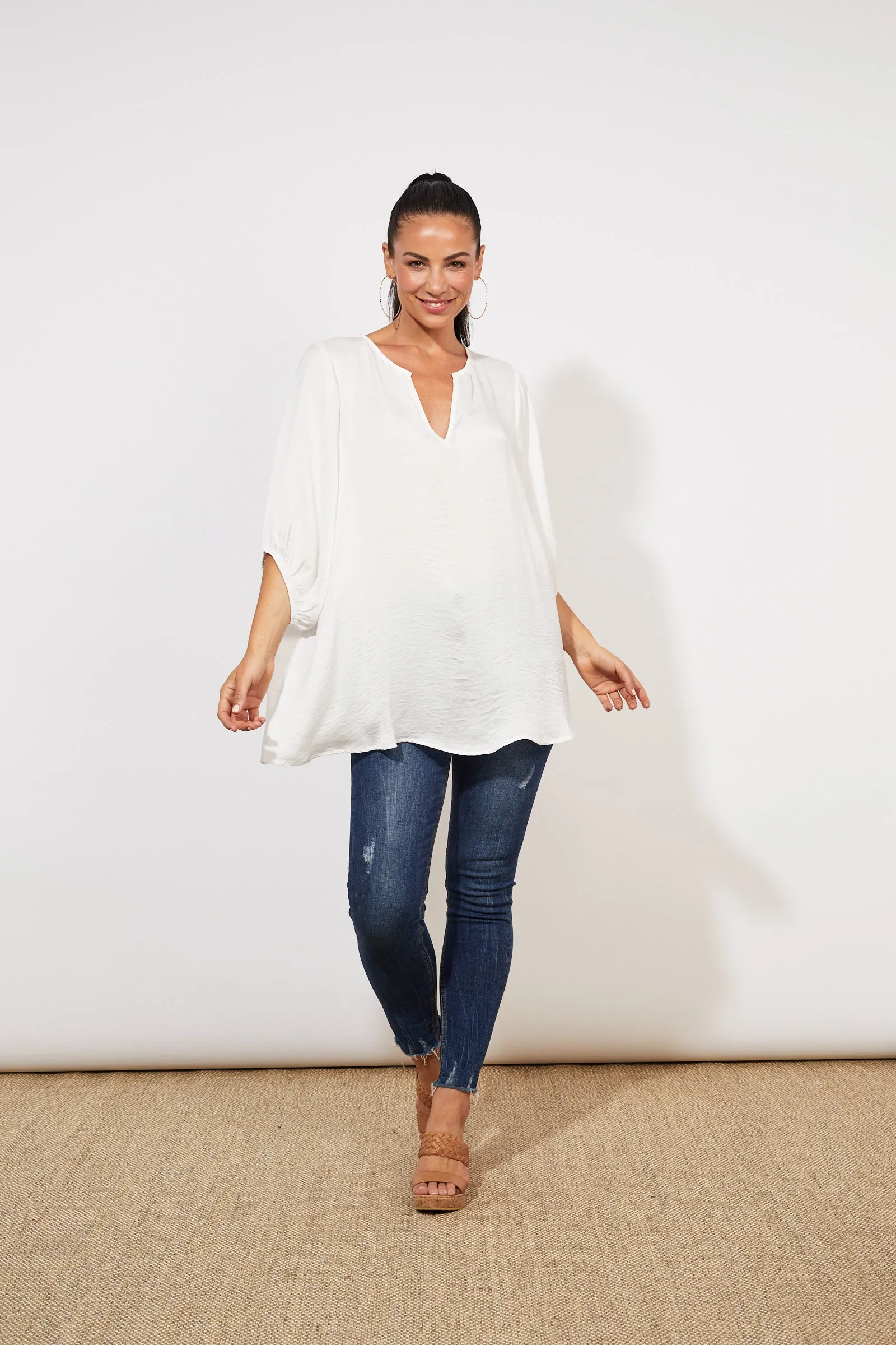 Barbados Relax Top - Coconut