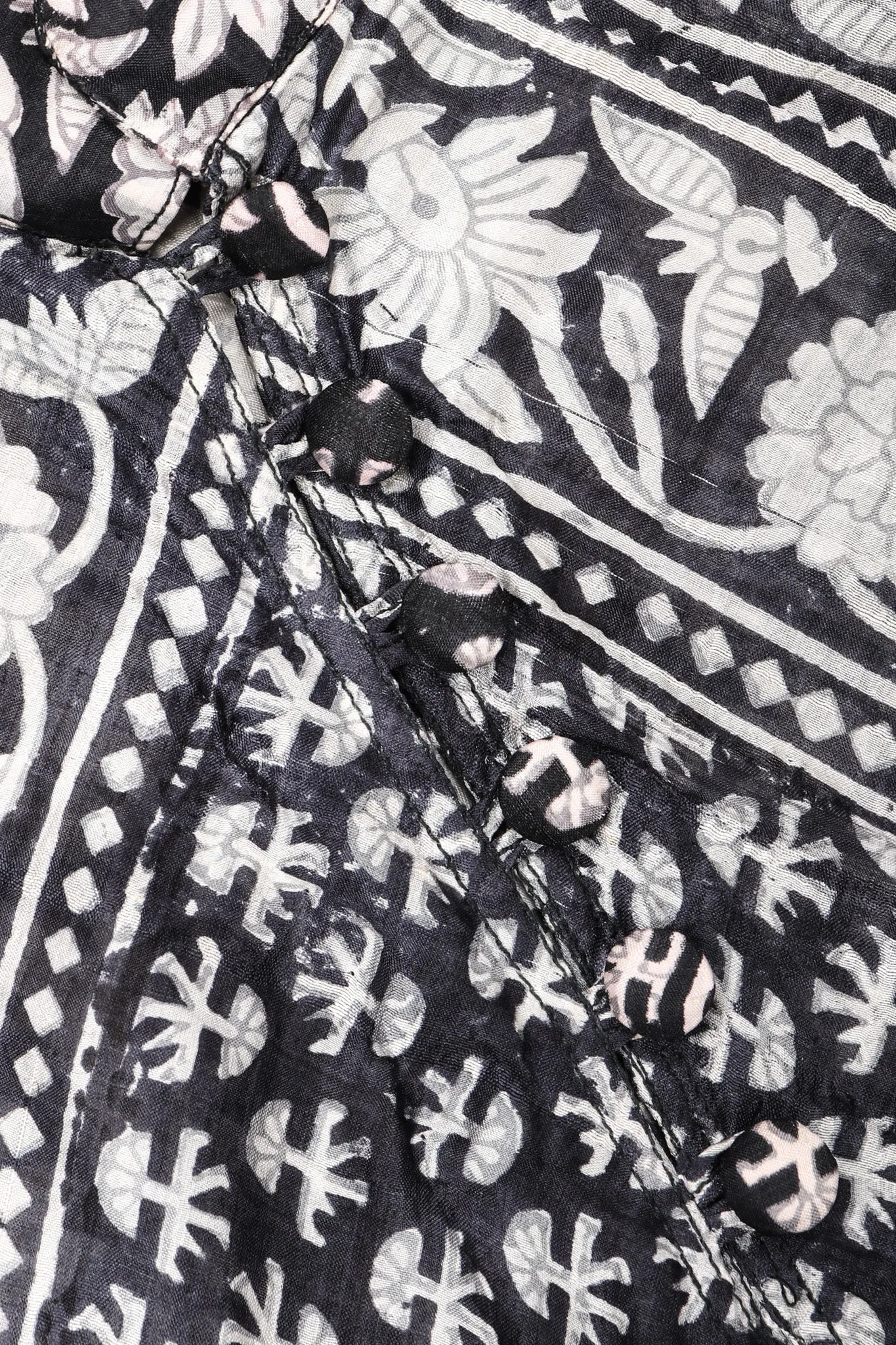 Batik Print Silk Habutai Dress