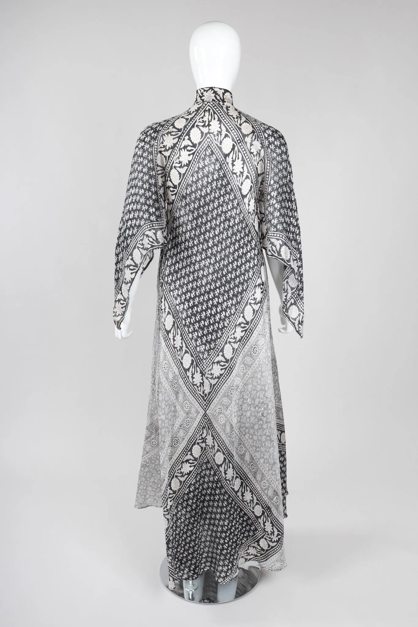 Batik Print Silk Habutai Dress