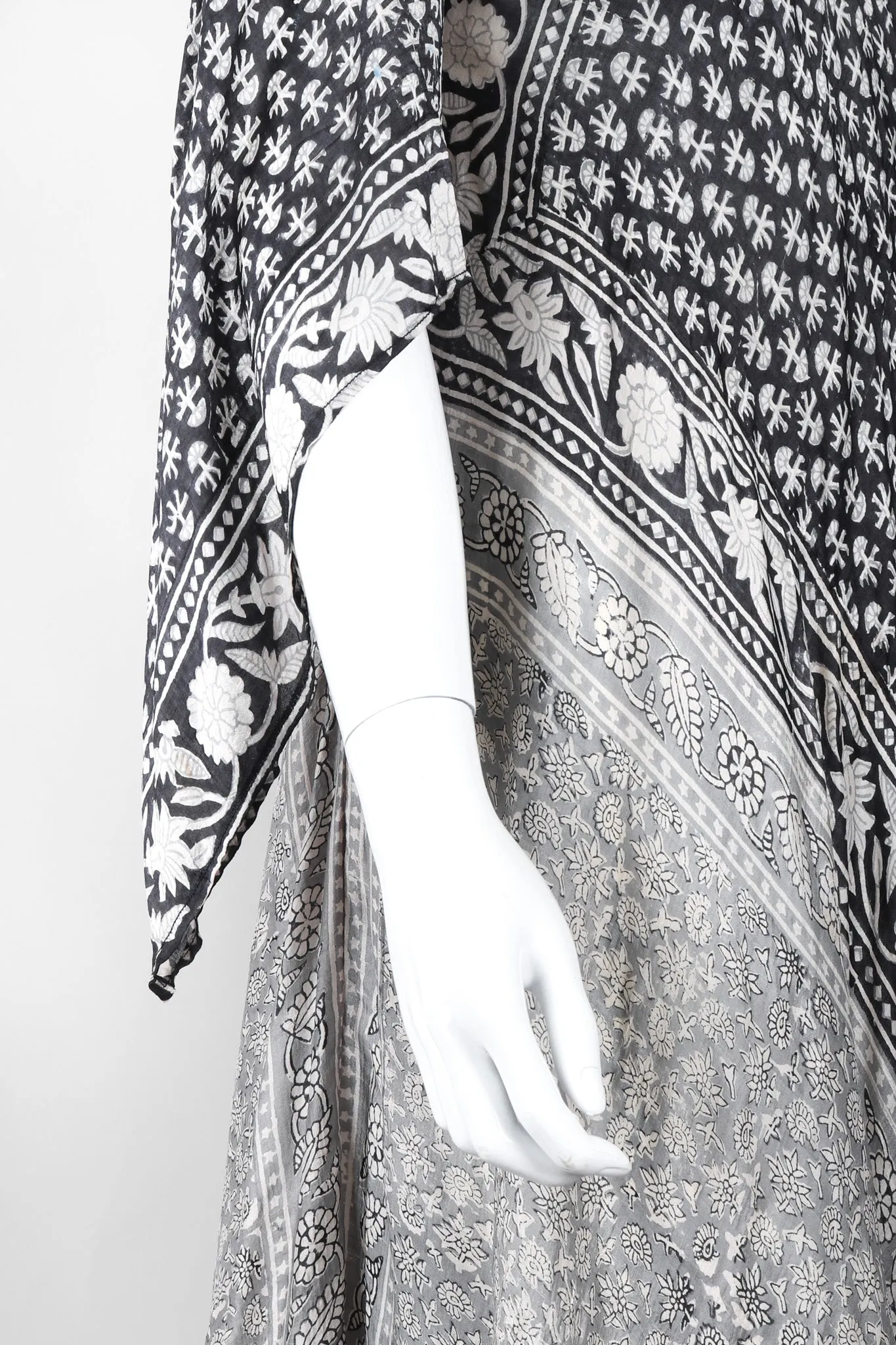 Batik Print Silk Habutai Dress