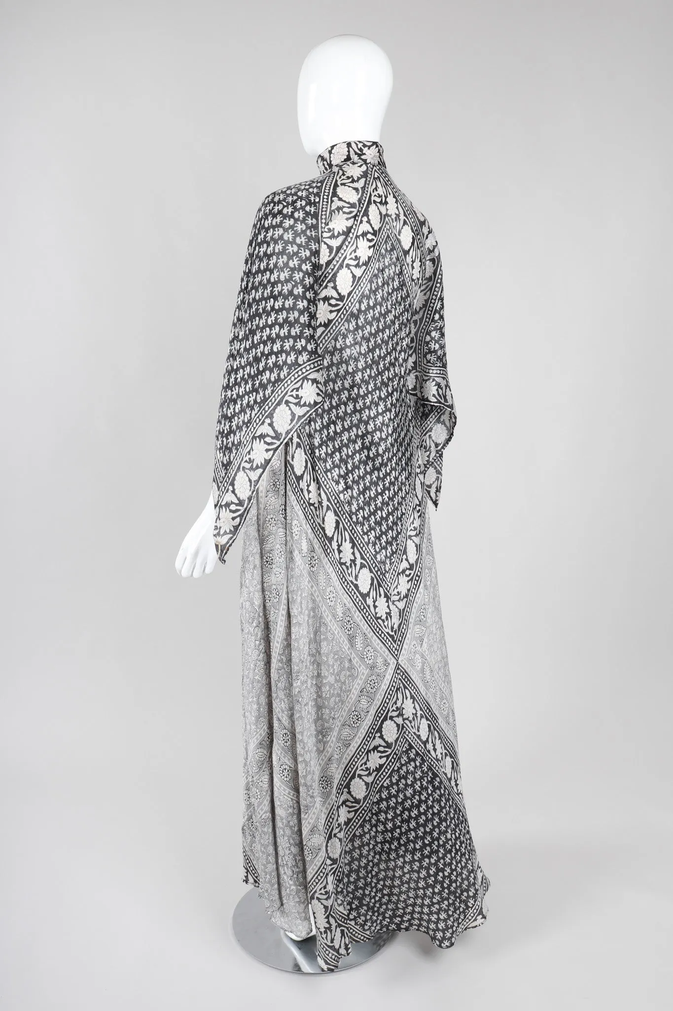 Batik Print Silk Habutai Dress