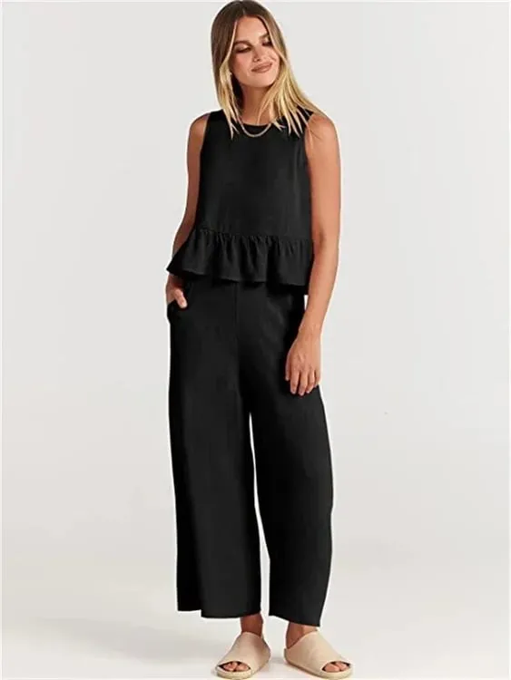 Black summer set for women
