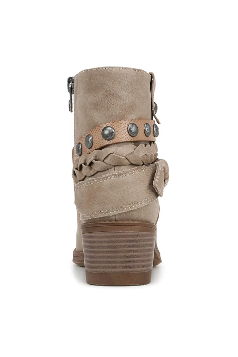 Blowfish Malibu Rally Western Booties for Women in Mushroom | J1705M1