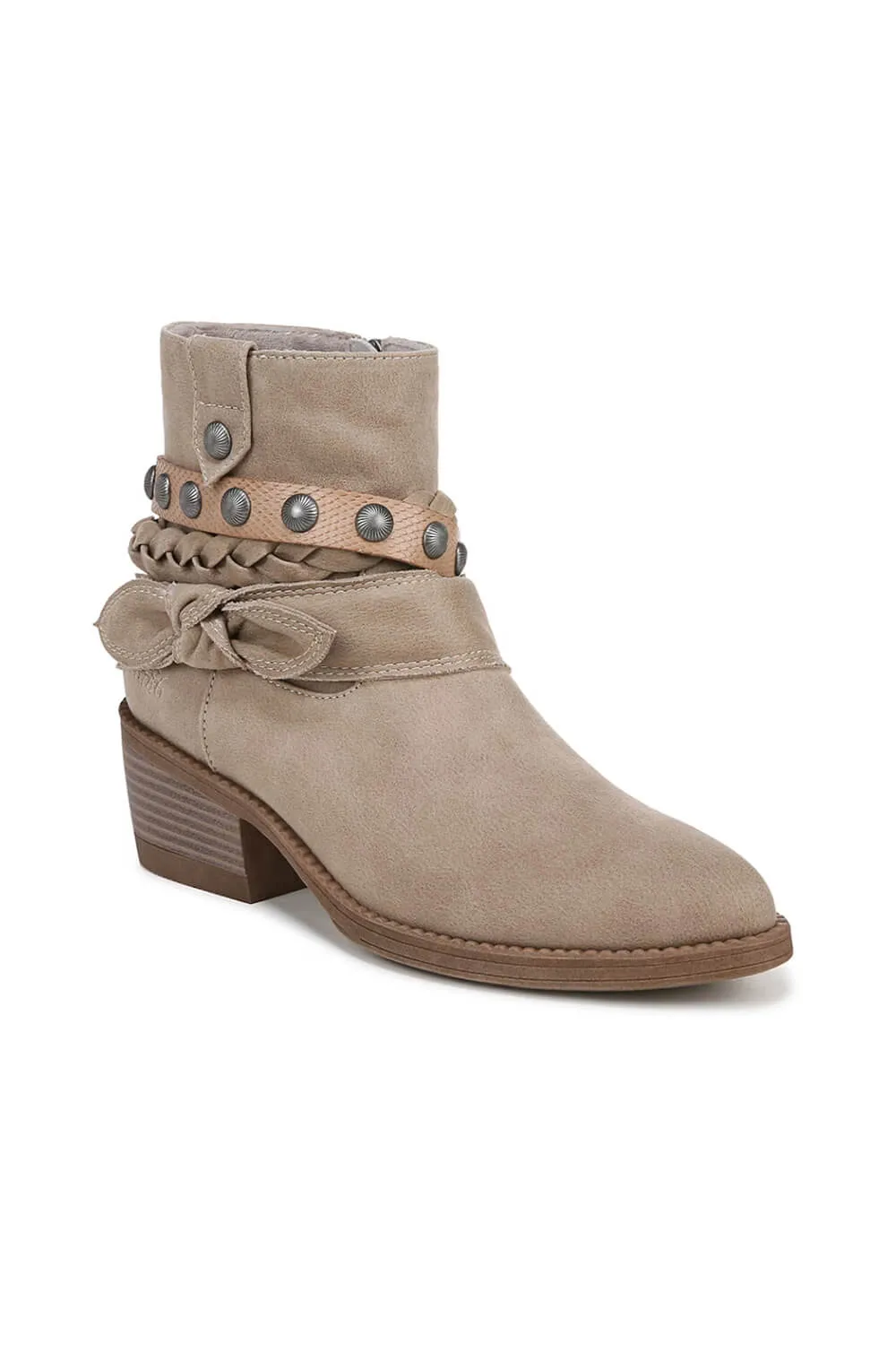 Blowfish Malibu Rally Western Booties for Women in Mushroom | J1705M1