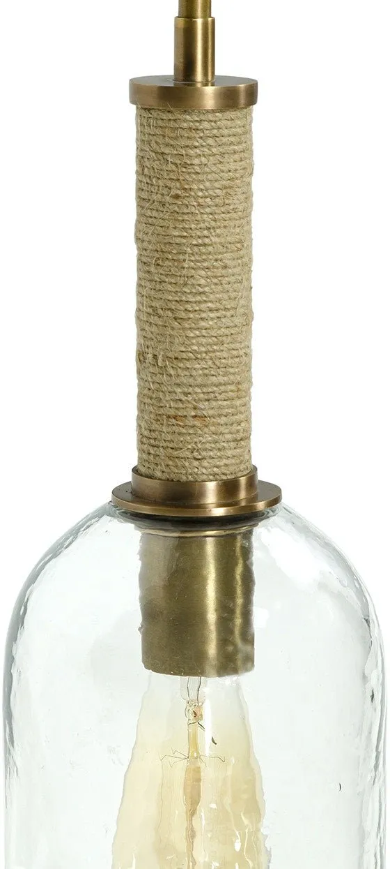 Branton Brass Pendant - Long