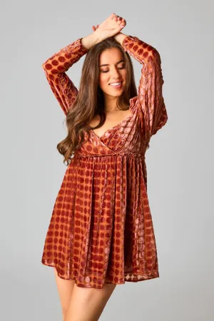 BUDDY LOVE FALLON BABYDOLL MINI DRESS - BUTTERNUT
