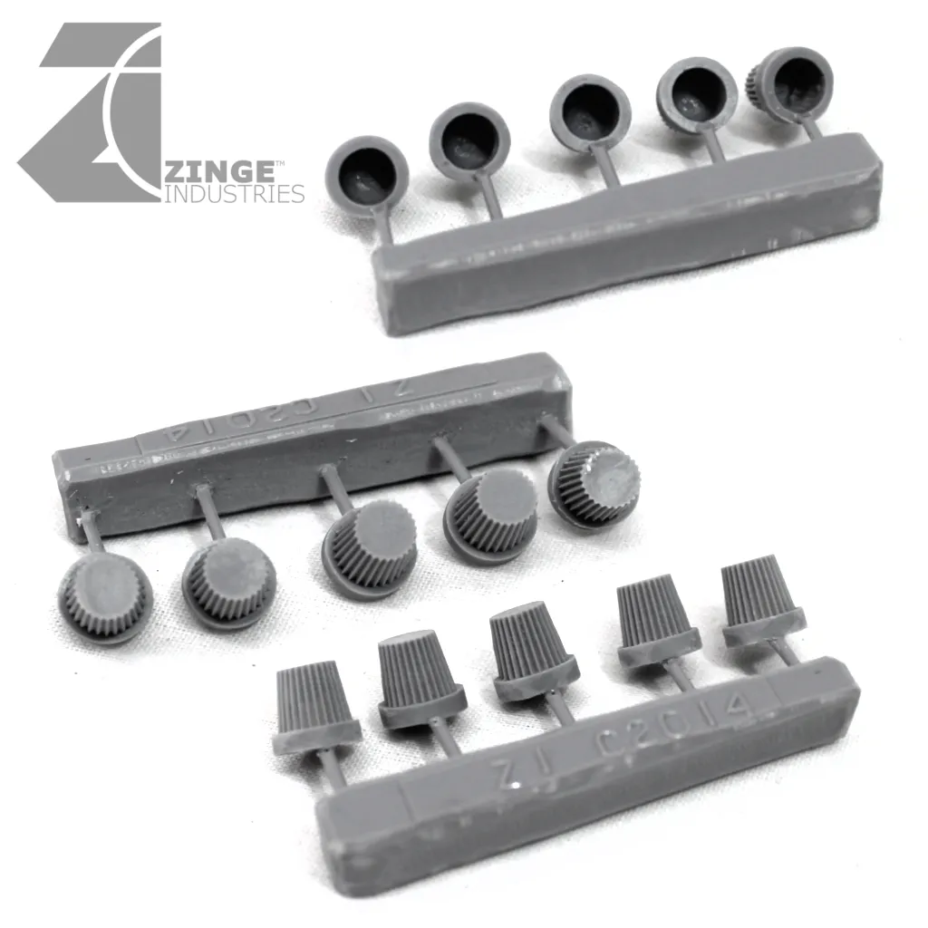 Bulkhead Lights - Sprue of 5 - 10mm Warning Lights