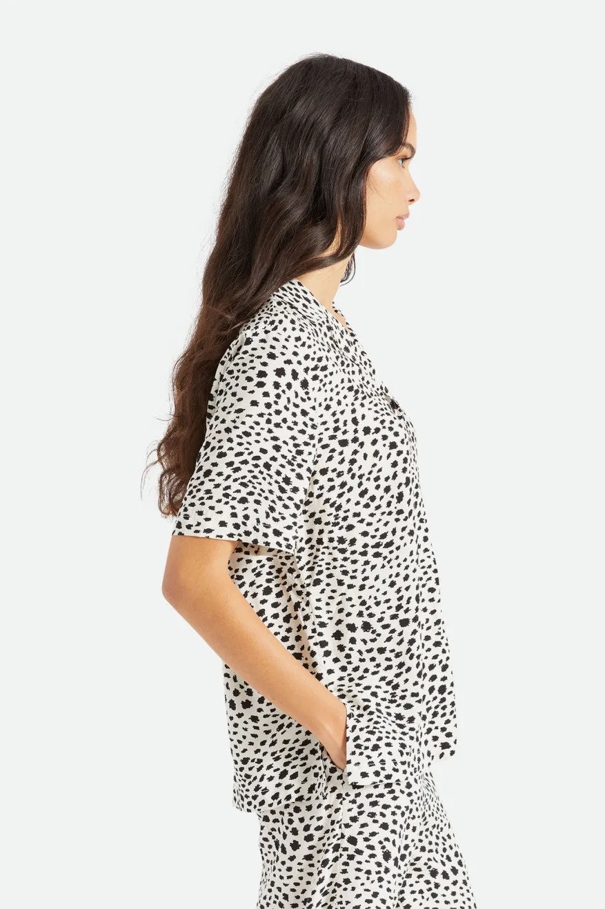 Bunker Cheetah Boyfriend S/S Woven - Beige