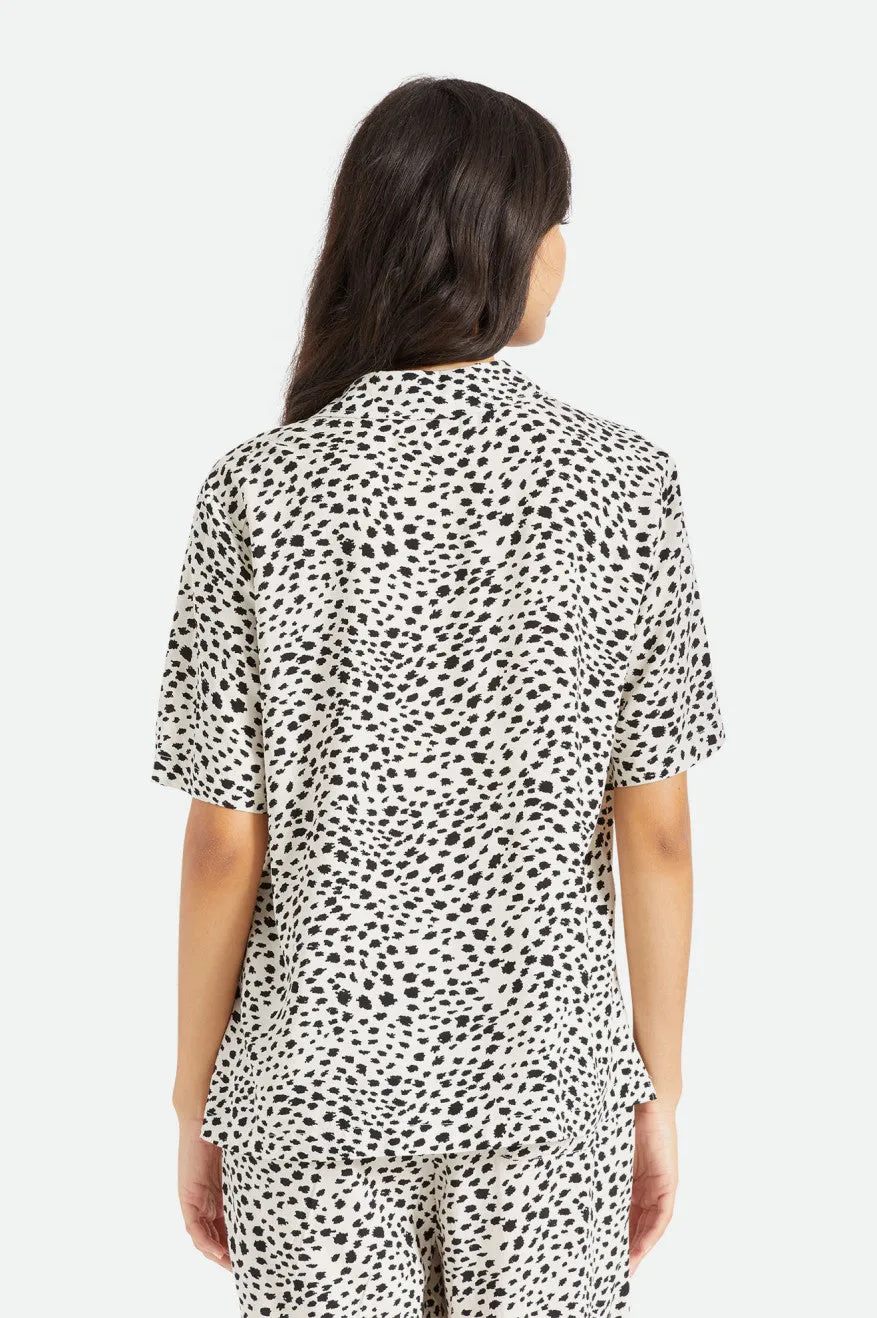 Bunker Cheetah Boyfriend S/S Woven - Beige