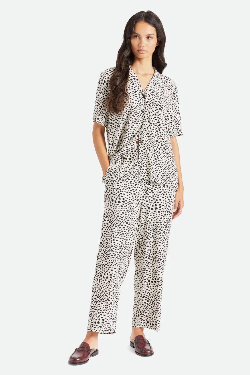 Bunker Cheetah Boyfriend S/S Woven - Beige