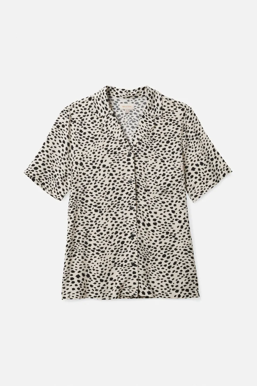Bunker Cheetah Boyfriend S/S Woven - Beige