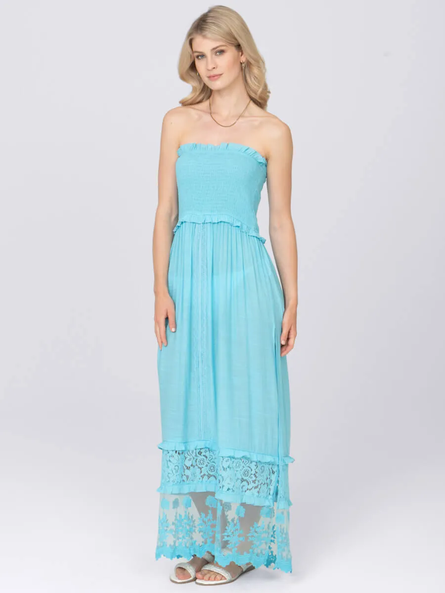 Cadiz Dress in Pale Turquoise