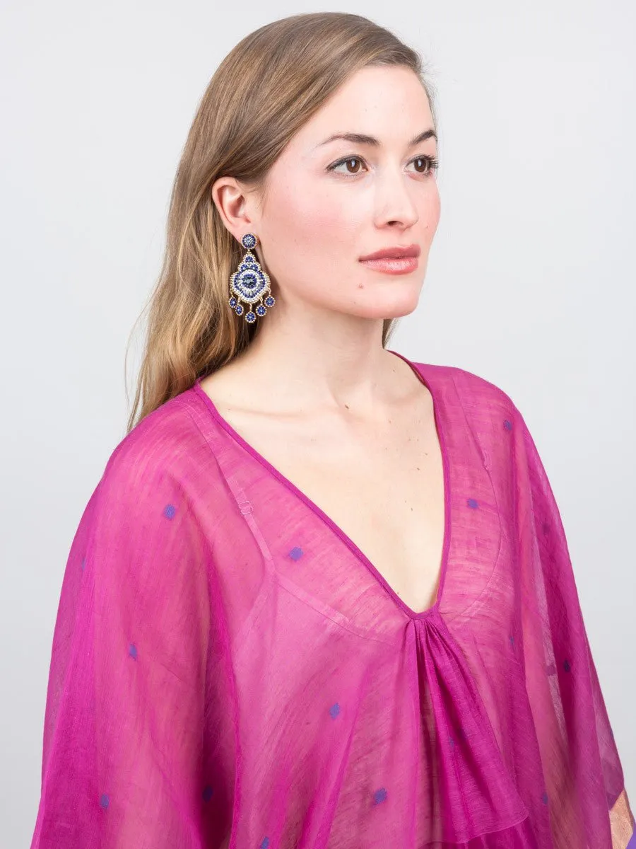 caftan dress - magenta