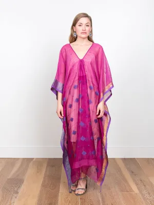 caftan dress - magenta