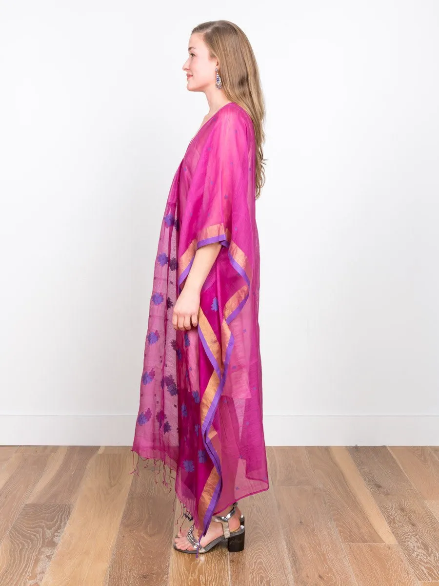 caftan dress - magenta