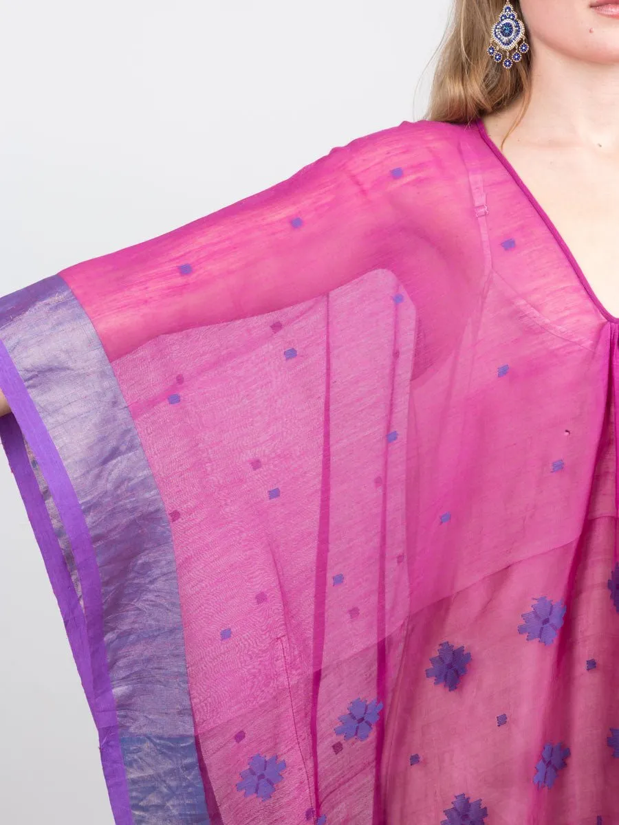 caftan dress - magenta