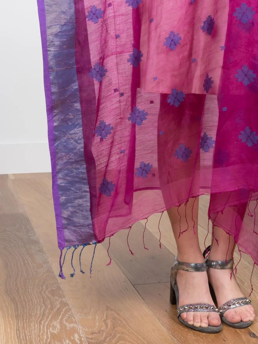 caftan dress - magenta