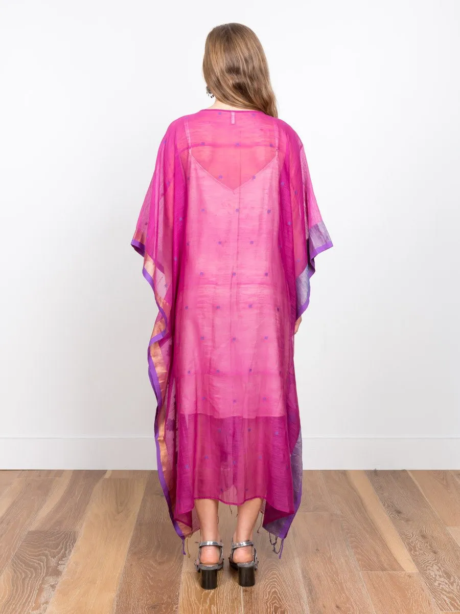 caftan dress - magenta