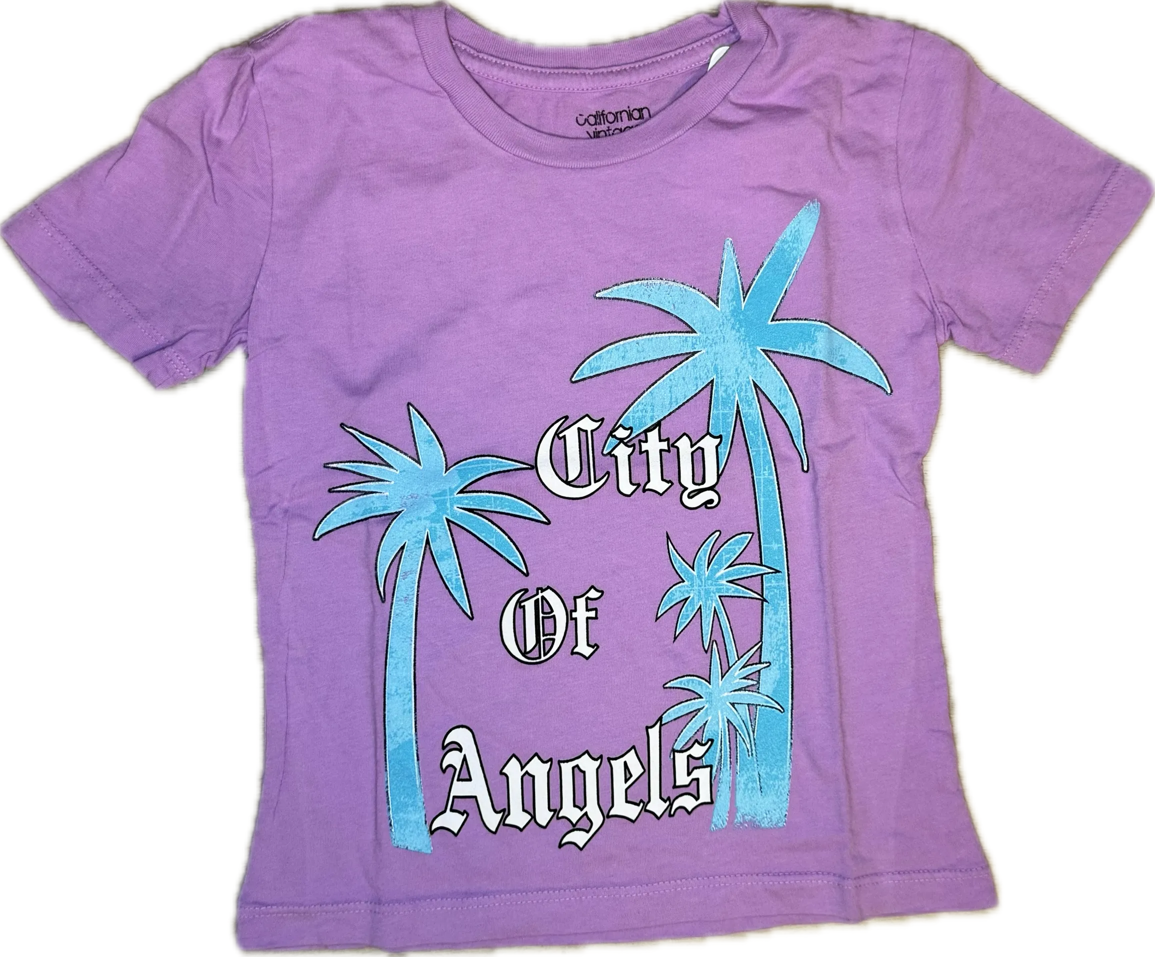 Californian Vintage- City Of Angels T-Shirt (Lilac)