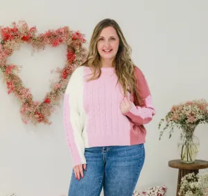 Can You Feel the Love Sweater in Pink