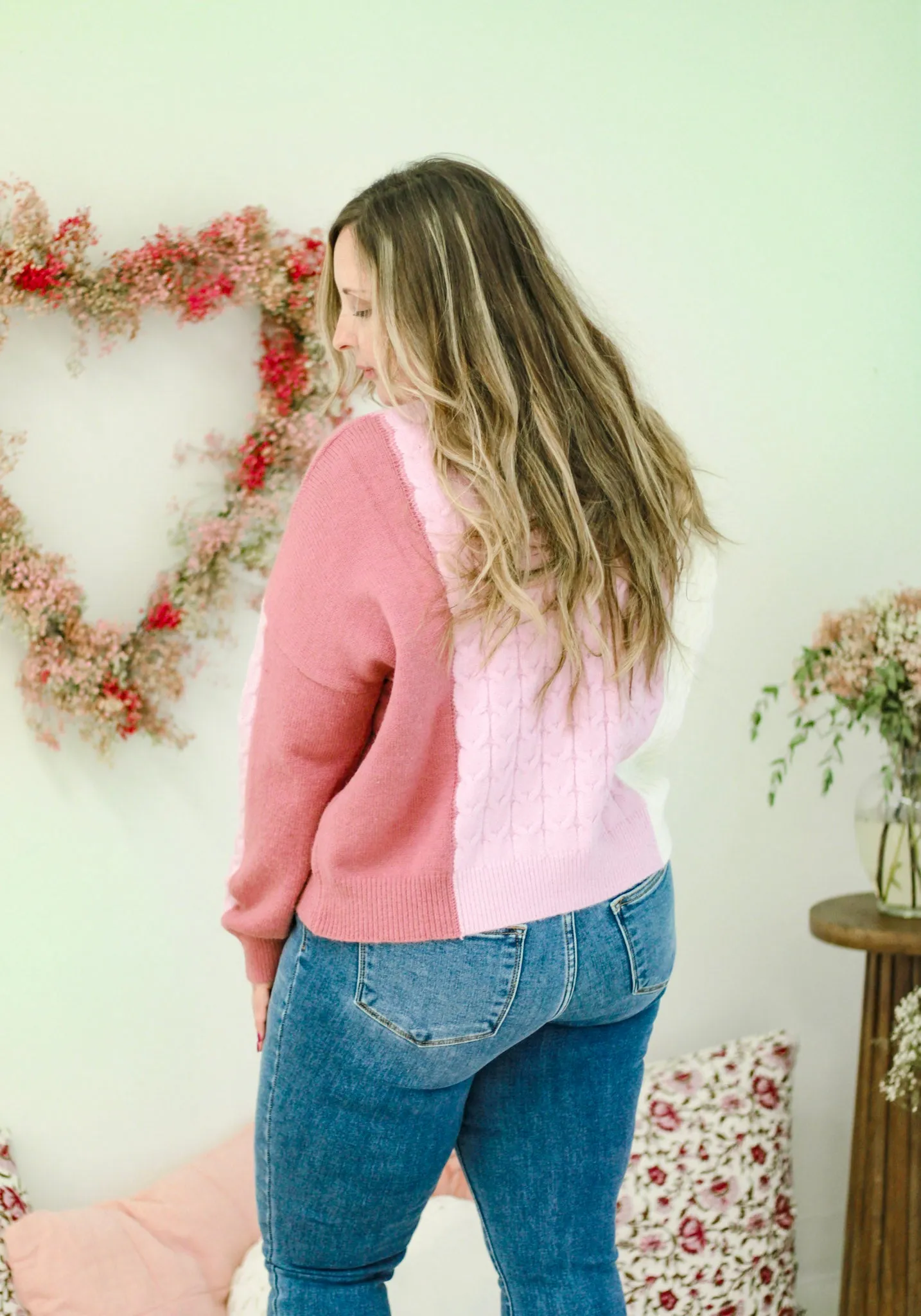 Can You Feel the Love Sweater in Pink