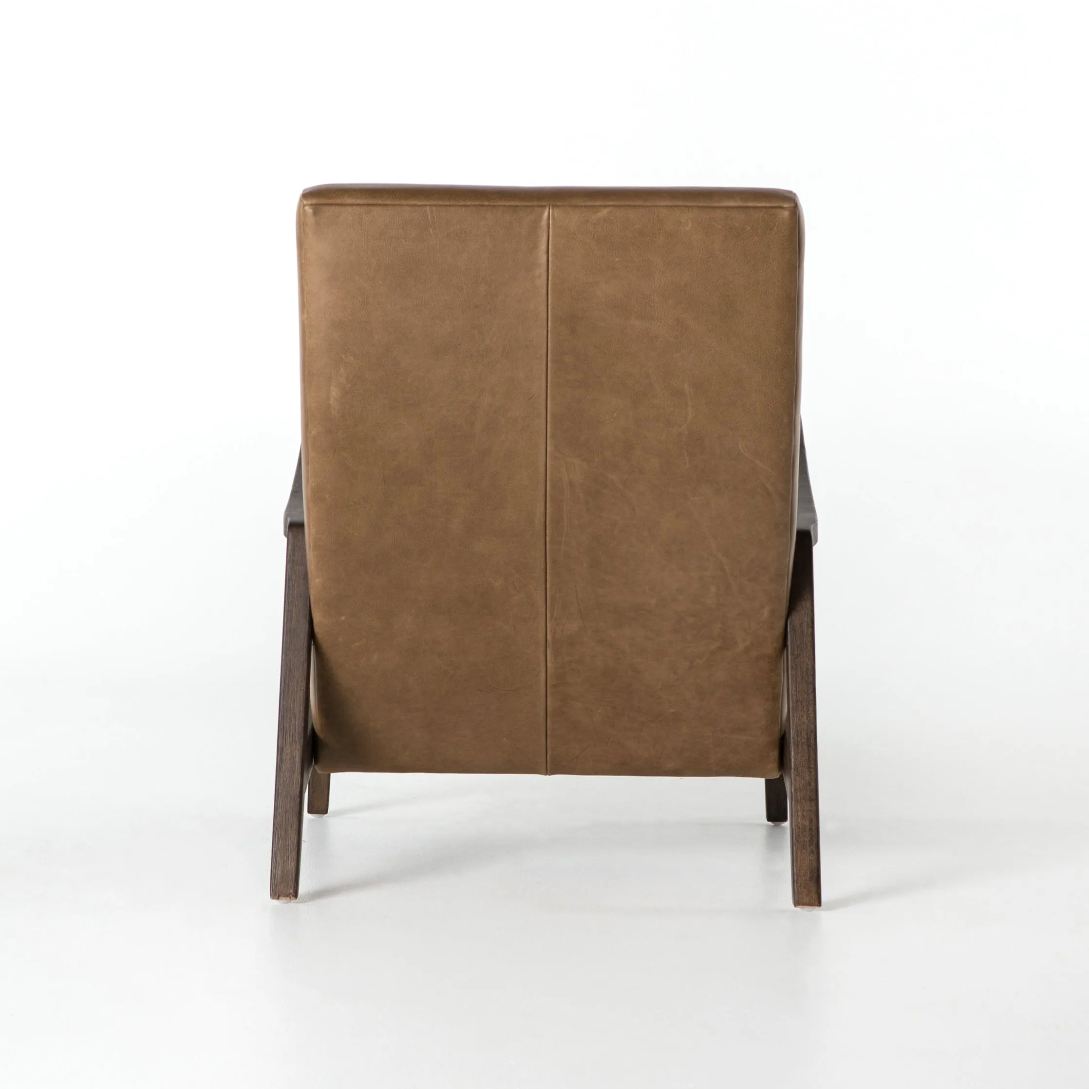 Chance Leather Chair, Dakota Warm Taupe