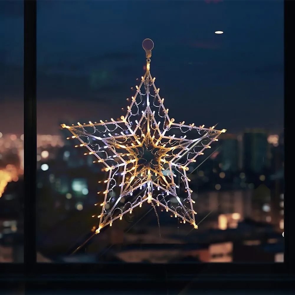 Christmas LED Light Star Silhouette Warm White