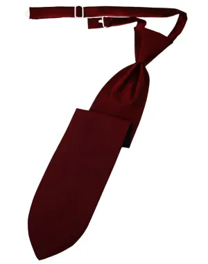 Claret Herringbone Kids Necktie